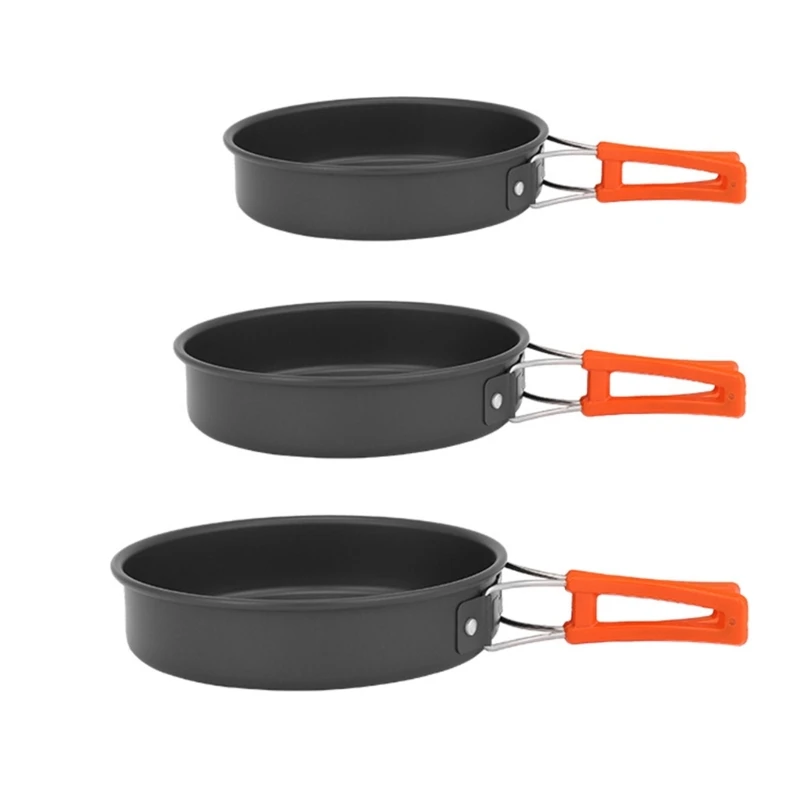 Camping Cooking Rack - 보관 가방이 달린 휴대용 프라이팬, 들러붙지
