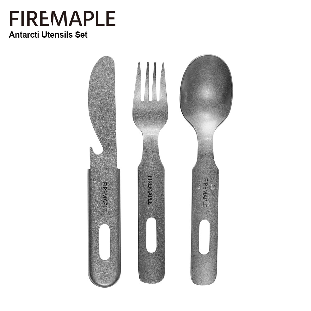 Camping Cooking On Fire - Fire-Maple Antarcti 식기 세트, 포크 나이프