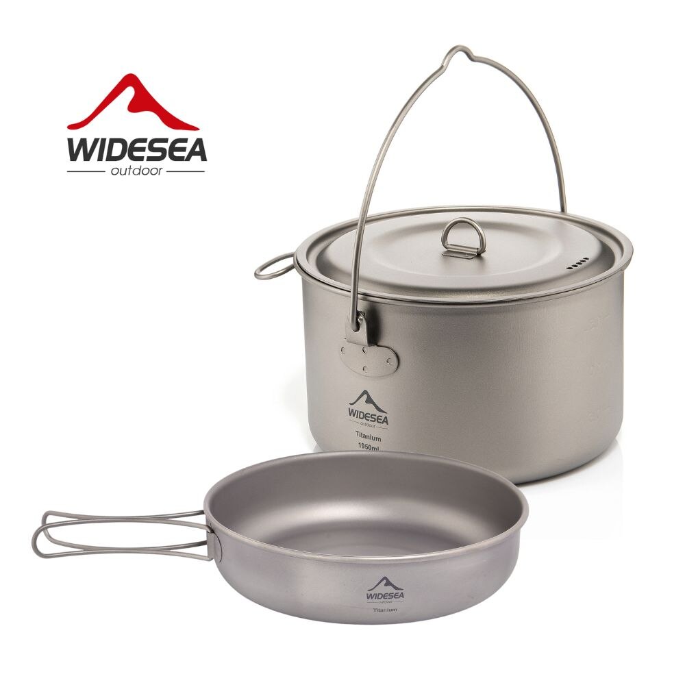 Camping Cooking Pack - Widesea 캠핑 식기 티타늄 조리기구 세트,