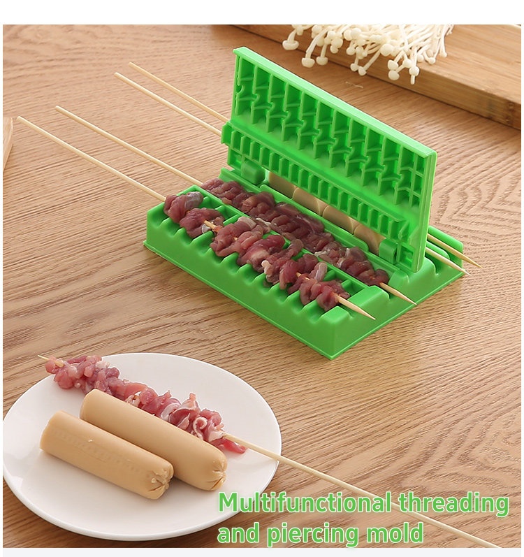 Camping Cooking Vegetables - 플라스틱 바베큐 꼬치 제작기 빠른 고기
