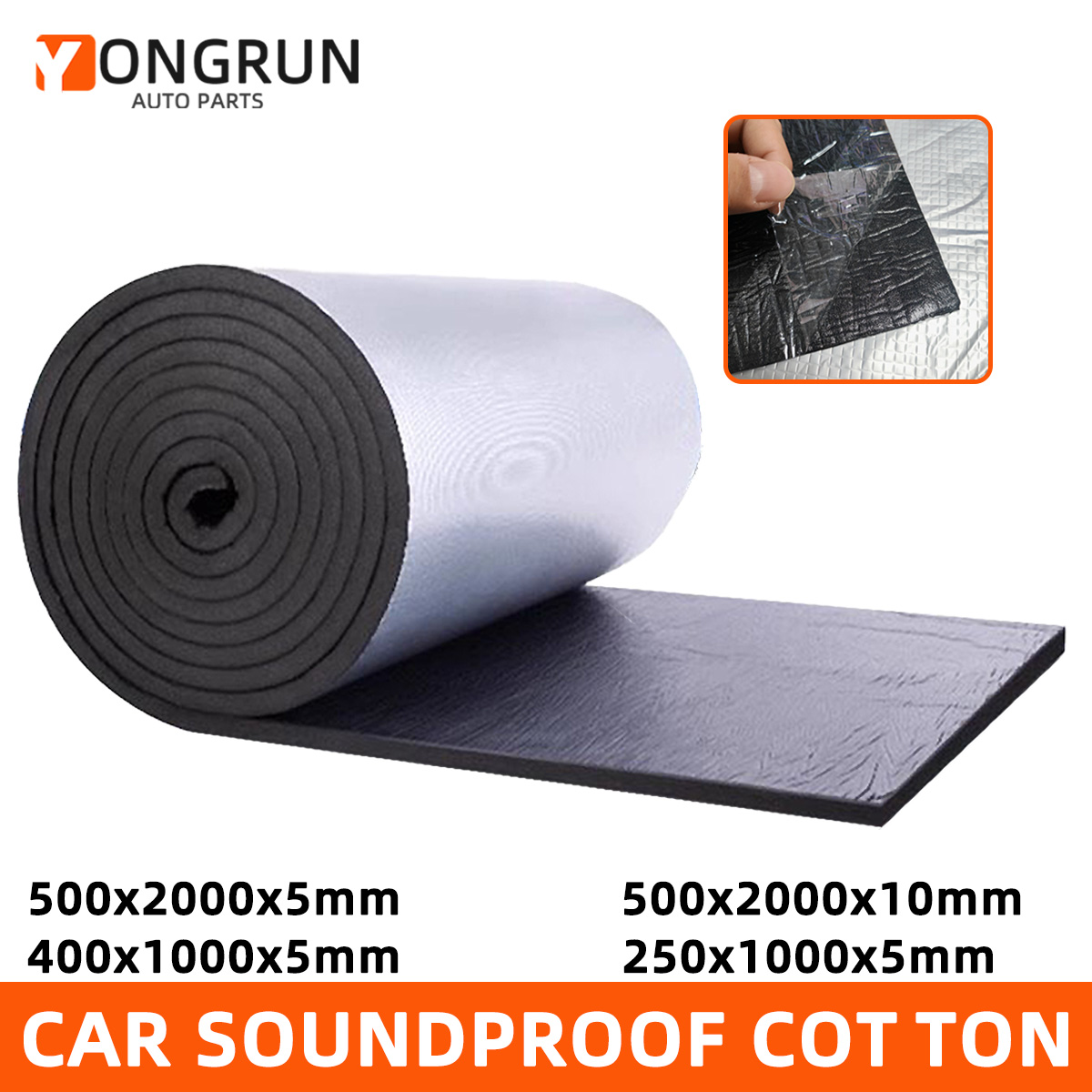 Aluminum Foil Heavy Duty - YONGRUN 1PC 자동차 방음 코튼 엔진