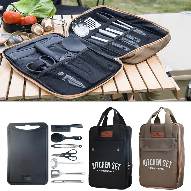 Camping Cooking Pack - 8종 캠핑 주방용품 세트 휴대용 야외
