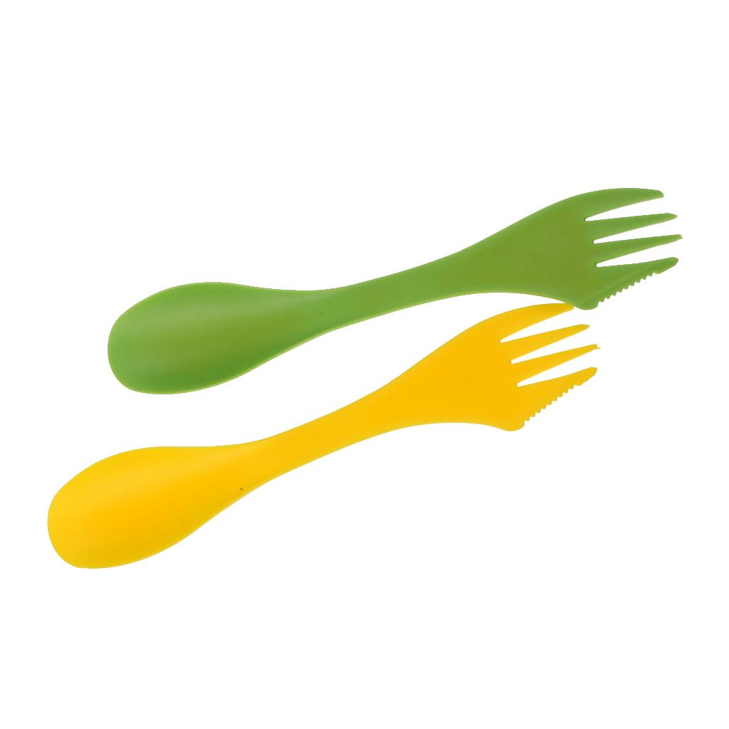 Camp Spork Set - 다기능 캠핑 스포크 포크 수저 세트