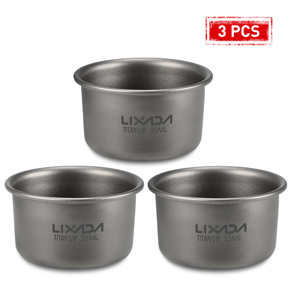 Camping Cooking Mug - Lixada 미니 티타늄 찻잔, 홈 오피스,