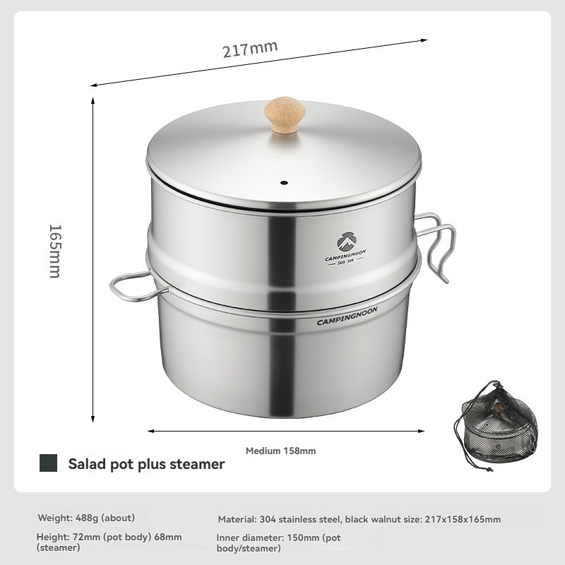 Camping Cooking Snow - S371-C1 캠핑용 스노우 롤러 볼 냄비,