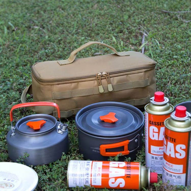 Camping Outdoor Cooking Equipment - 옥스포드 천 조리기구 보관 가방, 더블