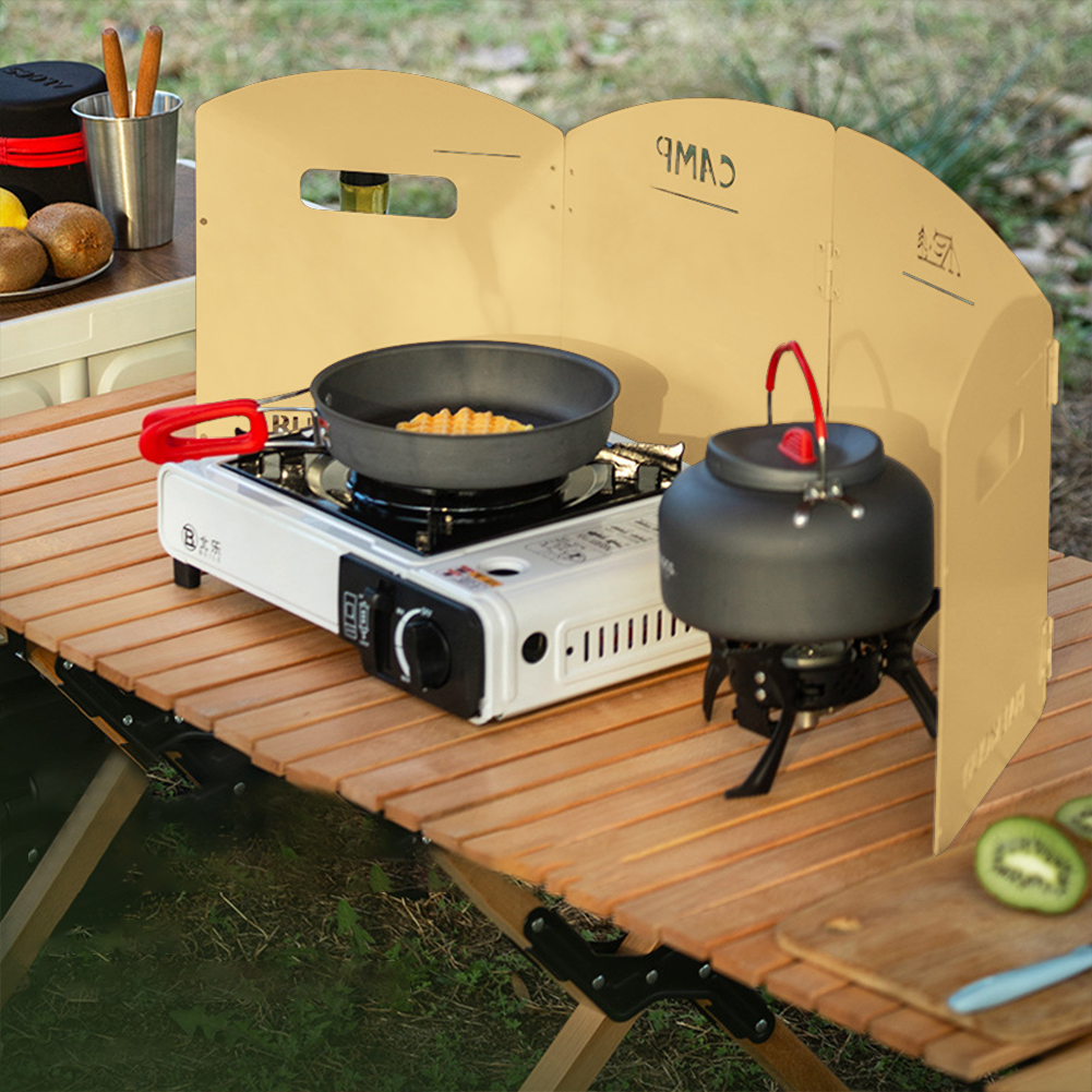 Camping Cooking Fuel - 접이식 캠핑 가스 스토브 앞 유리