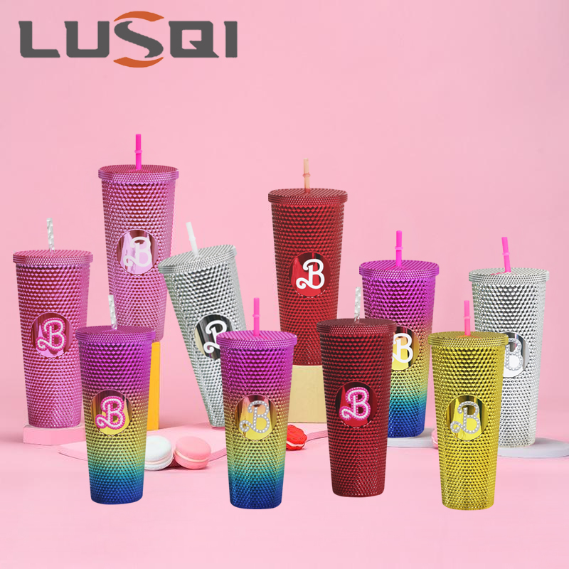 Camping Cooking Mug - LUSQI 창의력 물병 빨대가 있는 두리안