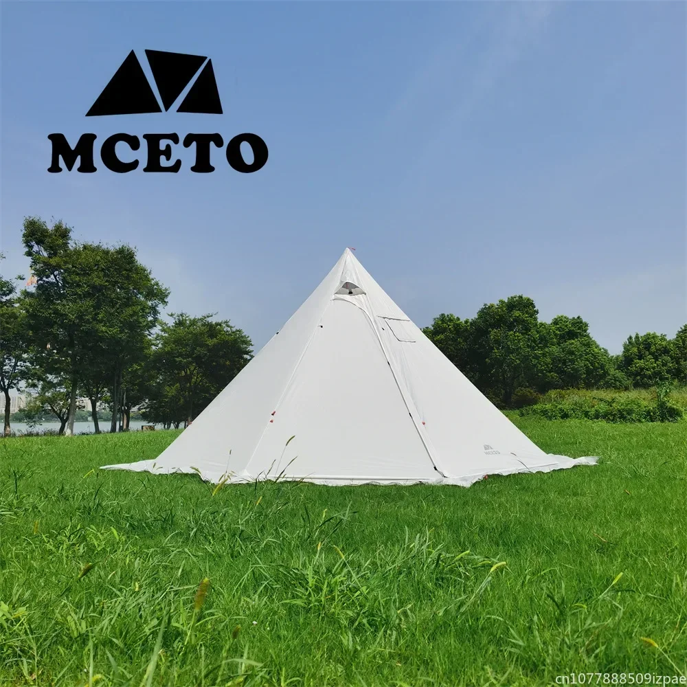 Camping Cooking Snow - 스노우 스커트가 있는 핫 피라미드 텐트,