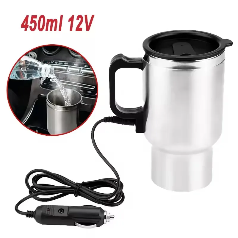 전기 가열 자동차 주전자 12V 450ml 차량용 가열 - Camping Cooking Mug 리뷰 및 가격