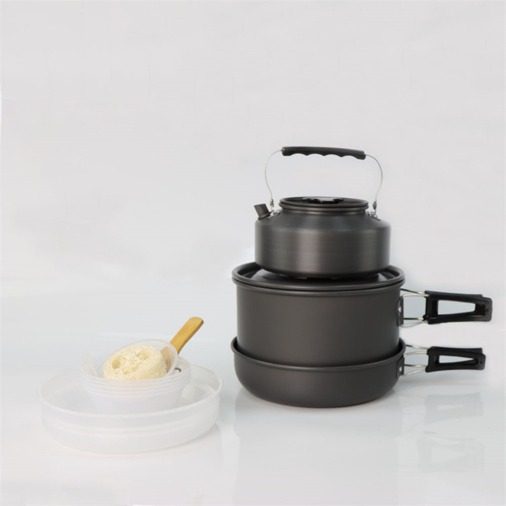 경량 알루미늄 합금 야외 캠핑 조리 세트 대형 2-4단 - Nesting Camping Cooking Set 리뷰 및 가격