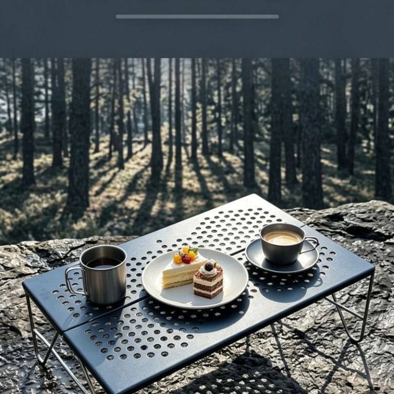 휴대용 접이식 캠핑 테이블 스테인리스 스틸 경량 야외  - Camping Cooking Table 리뷰 및 가격