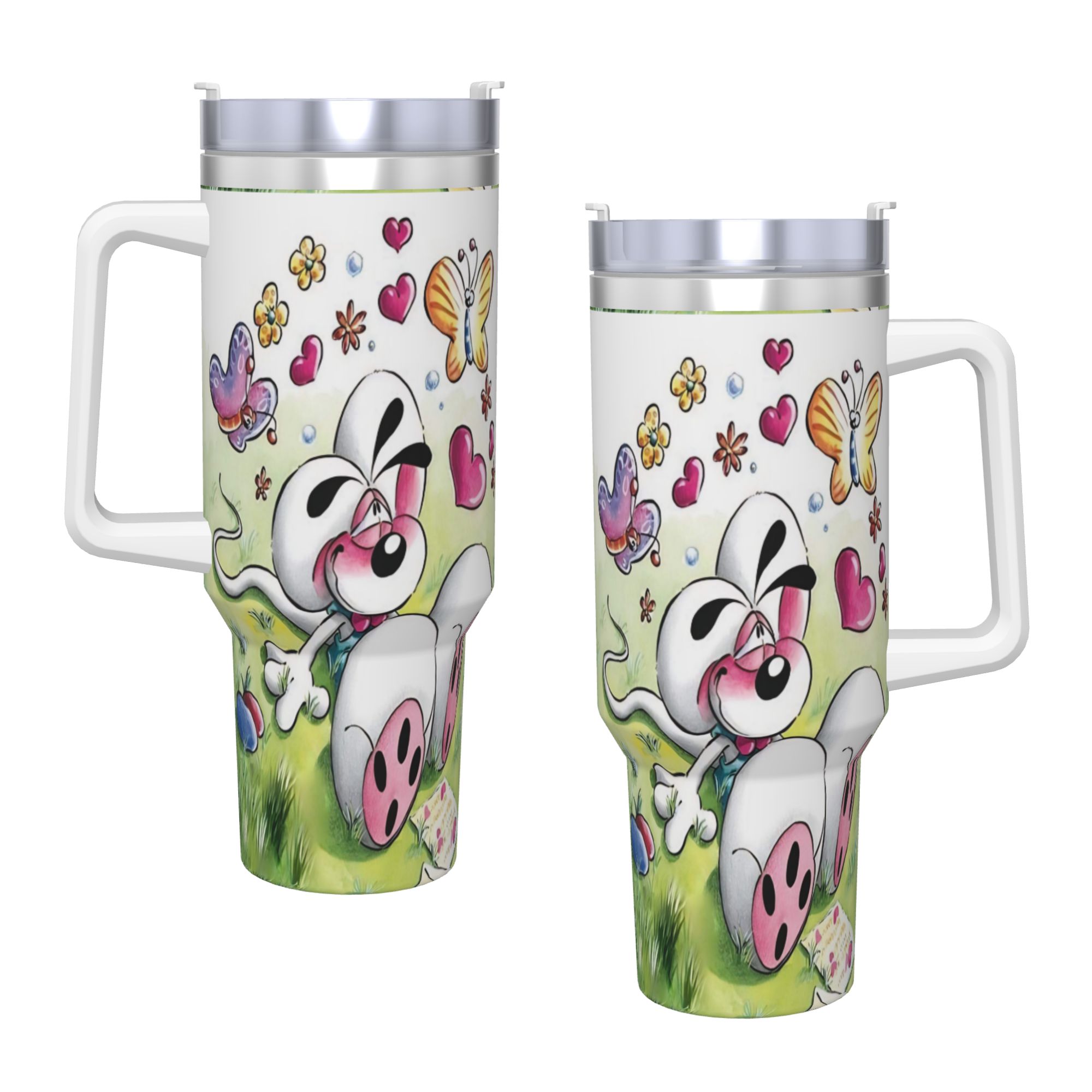 카툰 디들 스테인리스 스틸 텀블러 캠핑 커피 머그 빨대 - Camping Cooking Mug 리뷰 및 가격