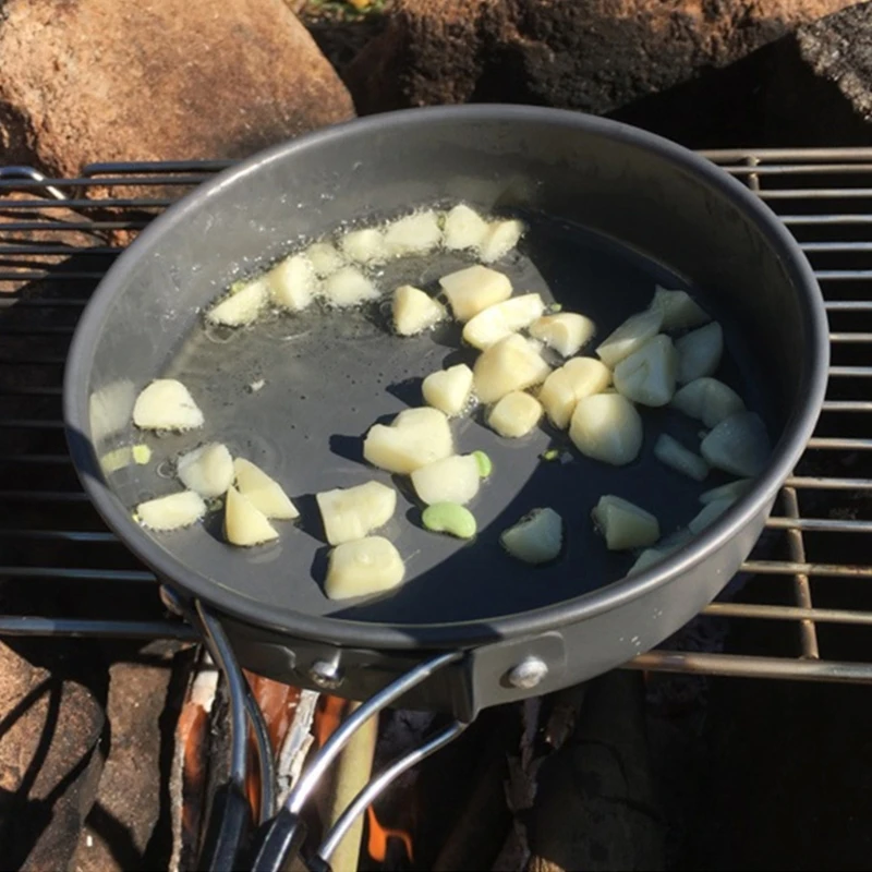 보관 가방이 달린 휴대용 프라이팬, 들러붙지 않는 프라 - Camping Cooking Rack 리뷰 및 가격
