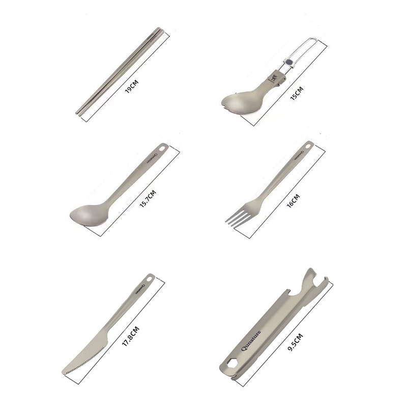 캠핑 티타늄 스포크 스푼 야외용 경량 포크 식기 휴대용 - Camp Spork Set 리뷰 및 가격