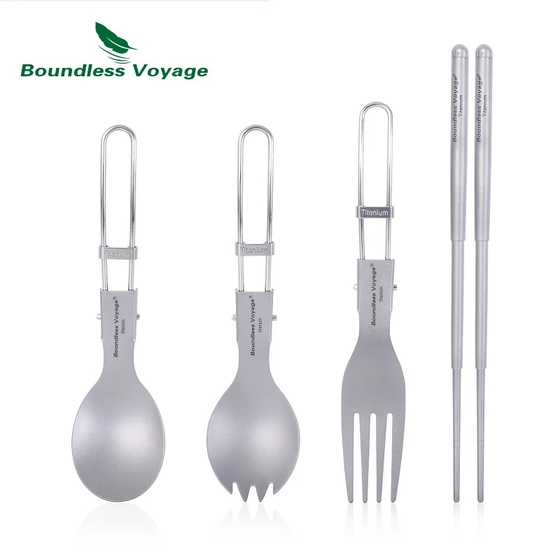 티타늄 캠핑 식기 휴대용 칼 붙이 접이식 숟가락 포크  - Camp Spork Set 리뷰 및 가격