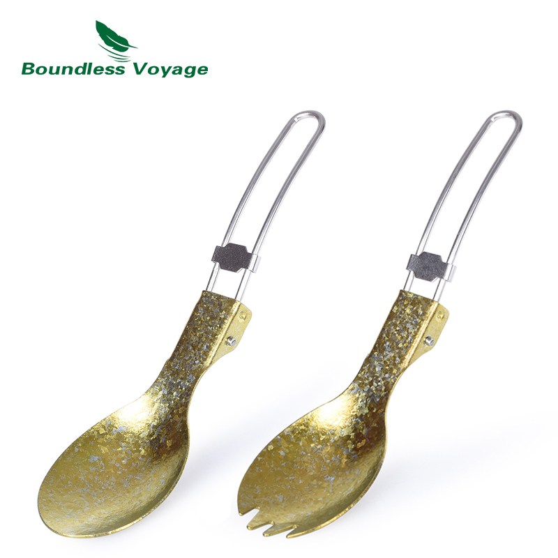 티타늄 캠핑 식기 휴대용 칼 붙이 접이식 숟가락 포크  - Camp Spork Set 리뷰 및 가격