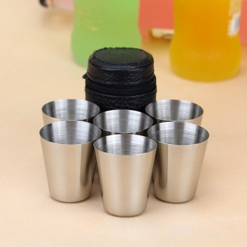 4/6Pcs 스테인레스 스틸 컵 미니 샷 유리 맥주 컵 - Camping Cooking Mug 리뷰 및 가격