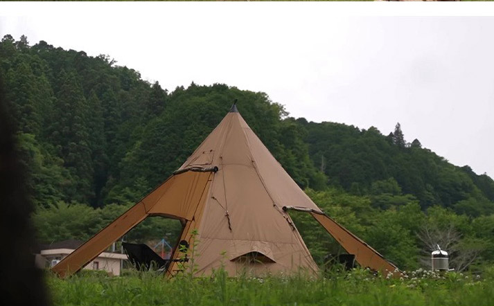 스노우 스커트가 있는 캠핑 피라미드 텐트, 굴뚝 구멍이 - Camping Cooking Snow 리뷰 및 가격