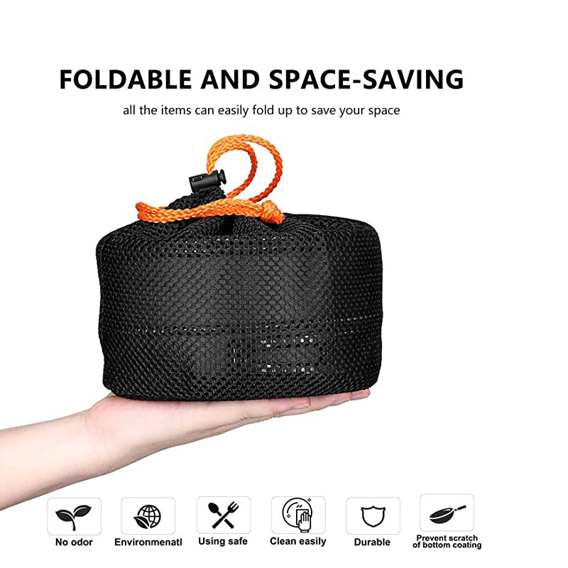 메쉬 가방 접이식 쿡 세트 캠핑 주방 요리 주전자 및  - Camping Cooking Equipment Bag 리뷰 및 가격