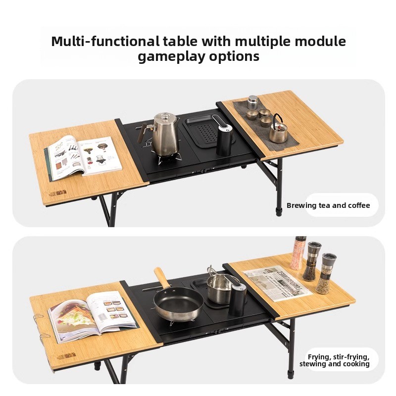 알루미늄 IGT 캠핑 테이블, 높이 조절 가능 접이식  - Camping Cooking Table 리뷰 및 가격