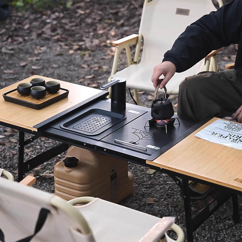 알루미늄 IGT 캠핑 테이블, 높이 조절 가능 접이식  - Camping Cooking Table 리뷰 및 가격