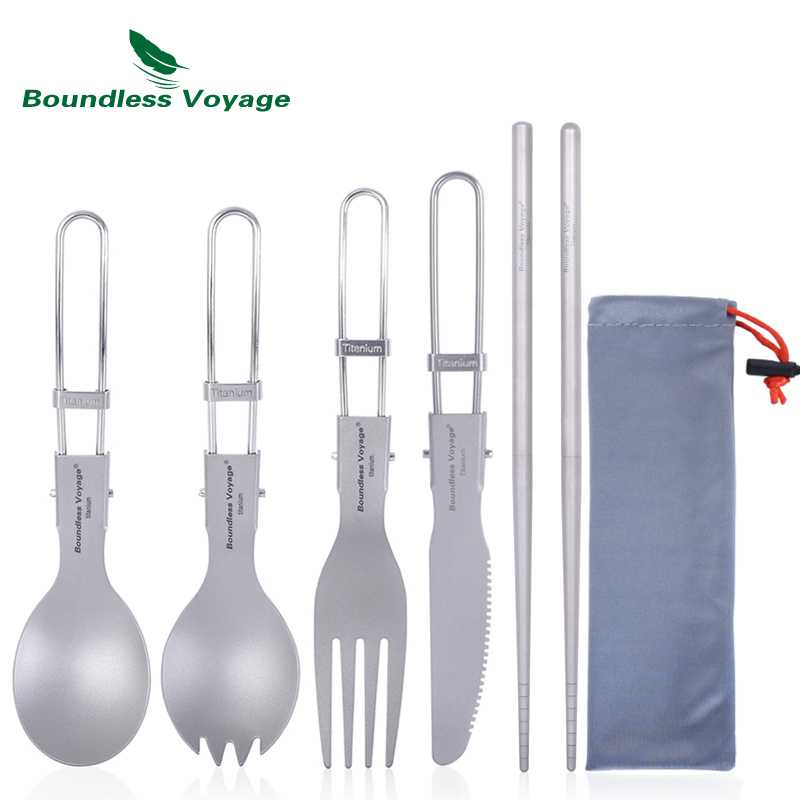 무한 항해 티타늄 캠핑 식기 접이식 스푼 스포크 포크  - Camp Spork Set 리뷰 및 가격