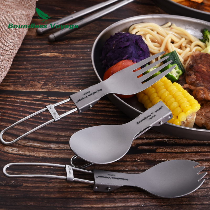 무한 항해 티타늄 캠핑 식기 접이식 스푼 스포크 포크  - Camp Spork Set 리뷰 및 가격