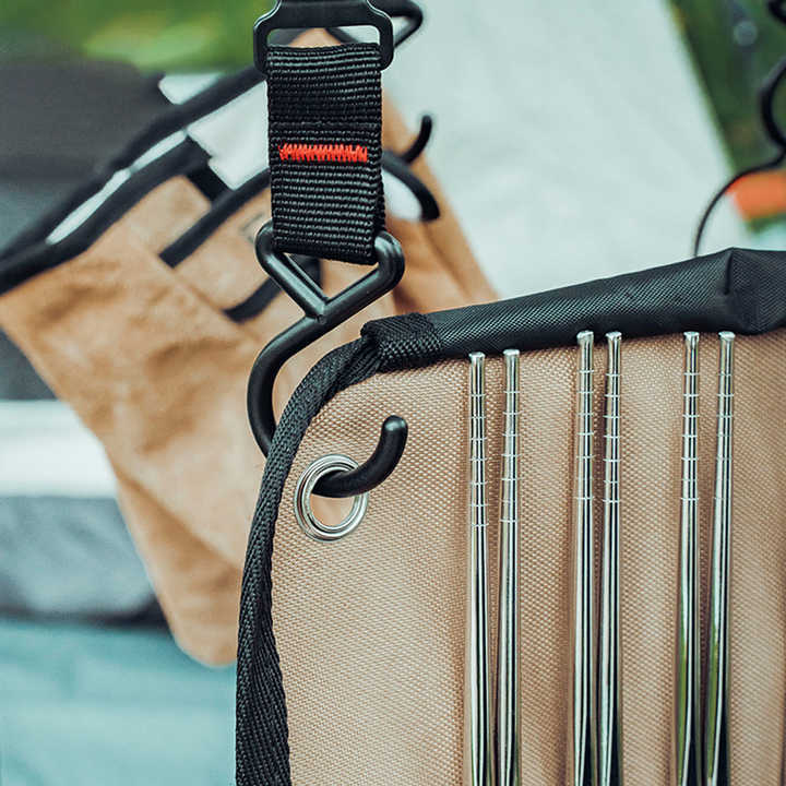 휴대용 야외 수저 보관 가방, 스테인리스 스틸 수저 걸 - Camping Cooking Equipment Bag 리뷰 및 가격