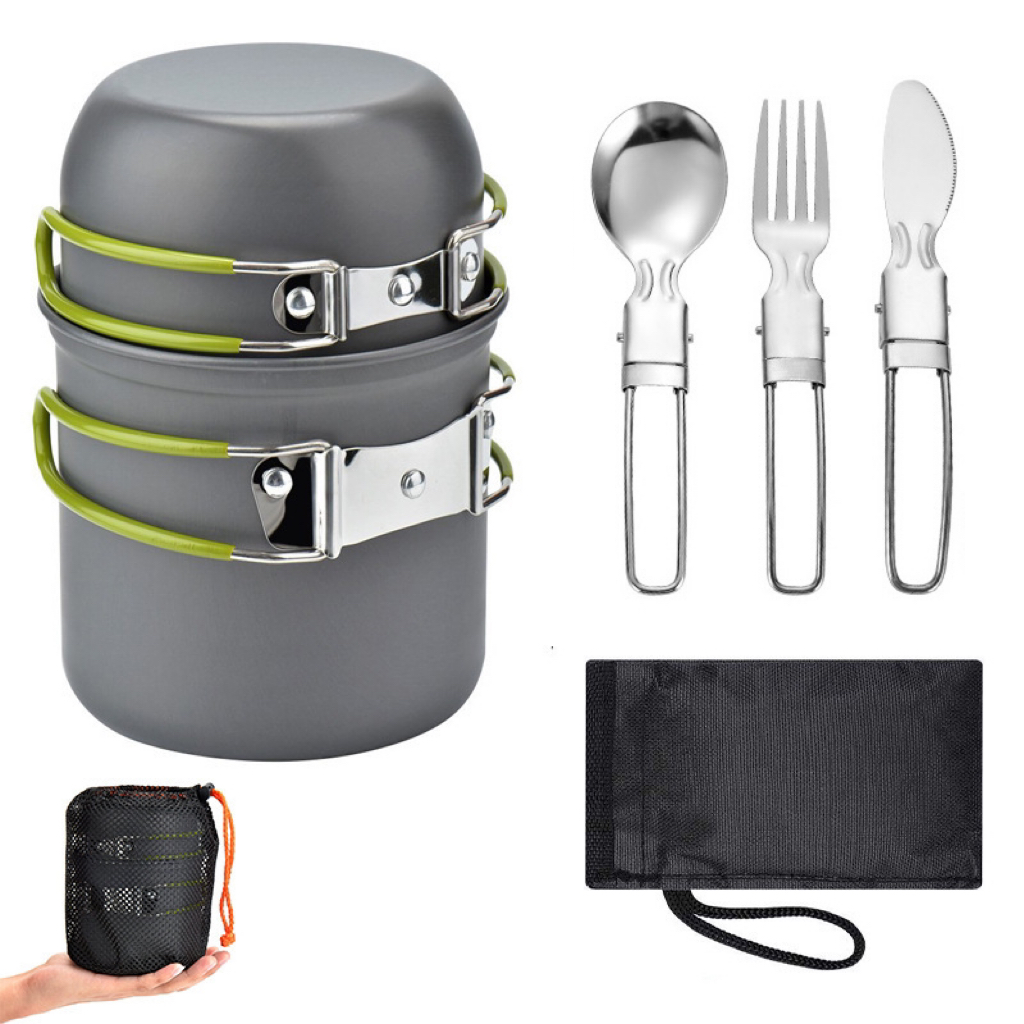 야외 여행 캠핑 조리기구 키트 요리 세트, 냄비 세트, - Camping Cooking Equipment Bag 리뷰 및 가격