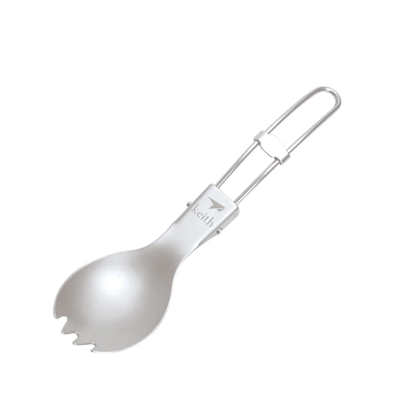 키이스 야외 티타늄 접이식 숟가락 스포크 나이프 포크  - Camp Spork Set 리뷰 및 가격