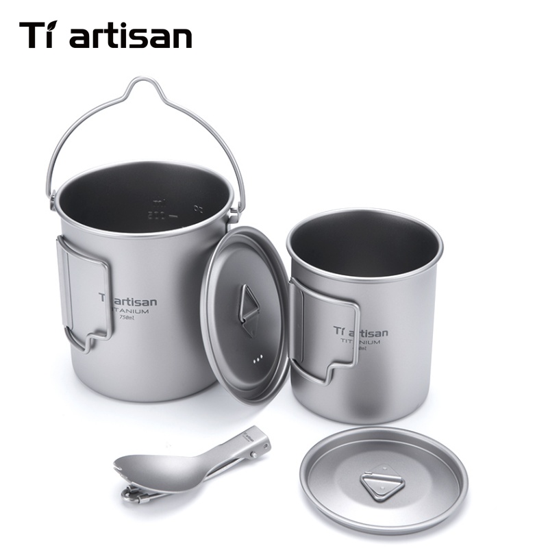 Tiartisan 순수 티타늄 초경량 조리기구 세트 3 - Camp Spork Set 리뷰 및 가격