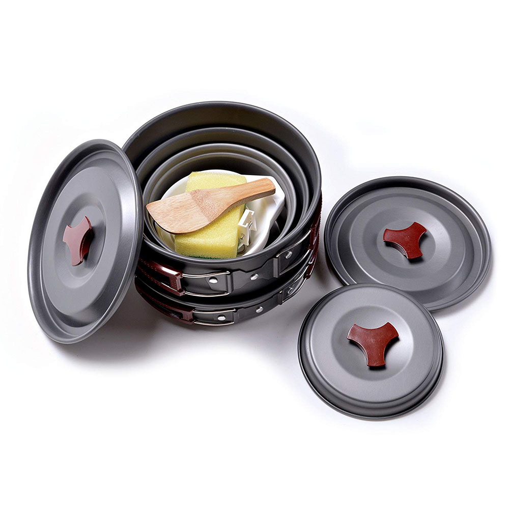 야외 캠핑 조리기구 키트, 논스틱 캠핑 팬, 경량 요리 - Camping Cooking Pack 리뷰 및 가격