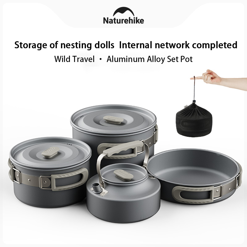 네이처하이크 야외 냄비 세트, 캠핑 요리 장비, 휴대용 - Camping Outdoor Cooking Equipment 리뷰 및 가격